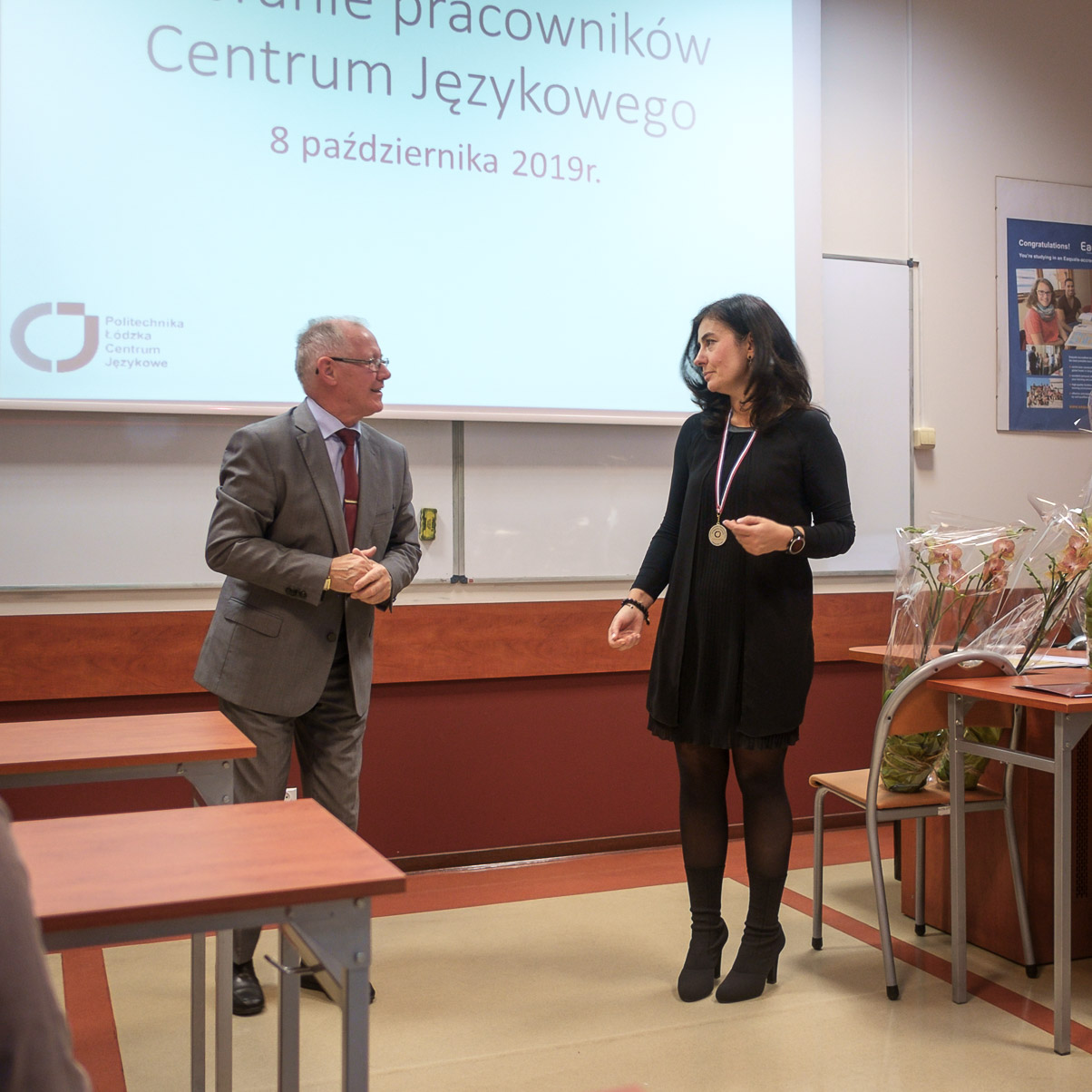 Gość honororowy z Panią Dyrektor