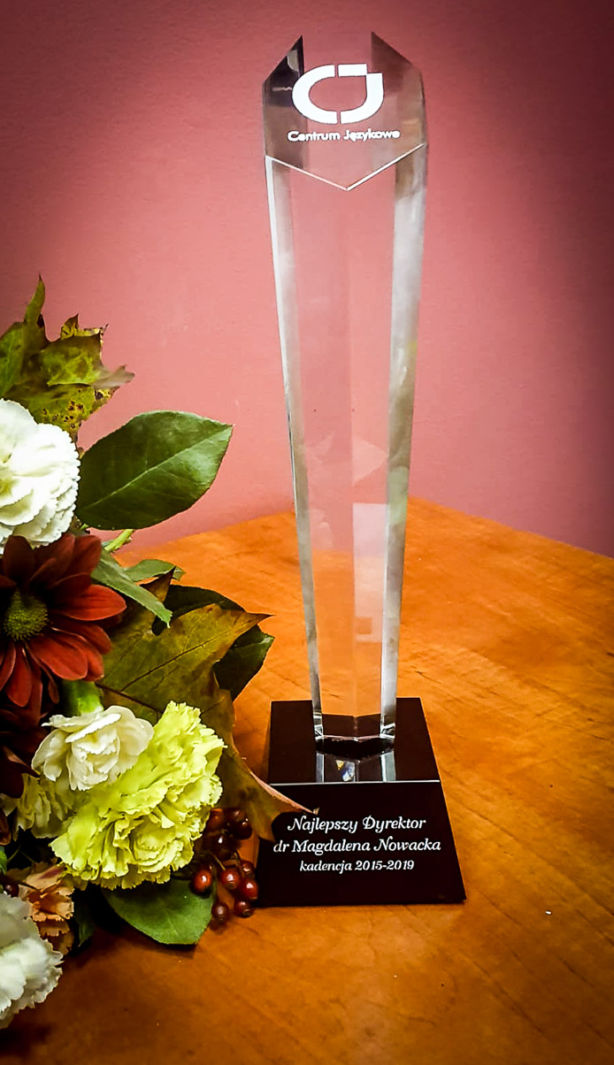 Statuetka w podziękowaniu od pracowników