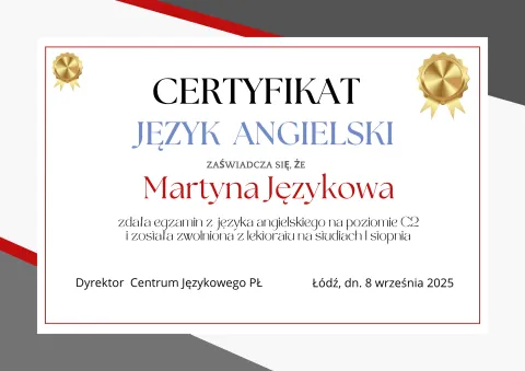 Certfyfikat językowy